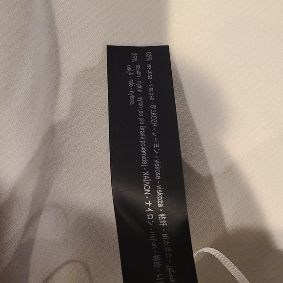 New Zara sleeveless knit top with gold buttons black and white size M - Picture 5 of 5